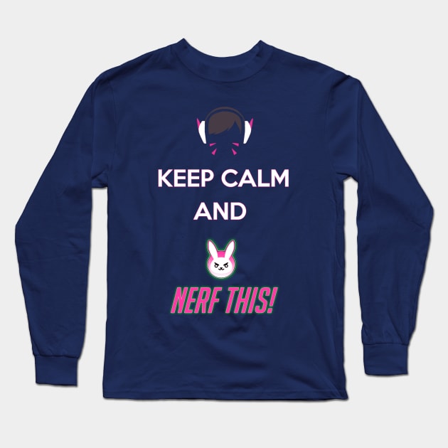 Keep Calm And NERF THIS! Long Sleeve T-Shirt by HorridFashion